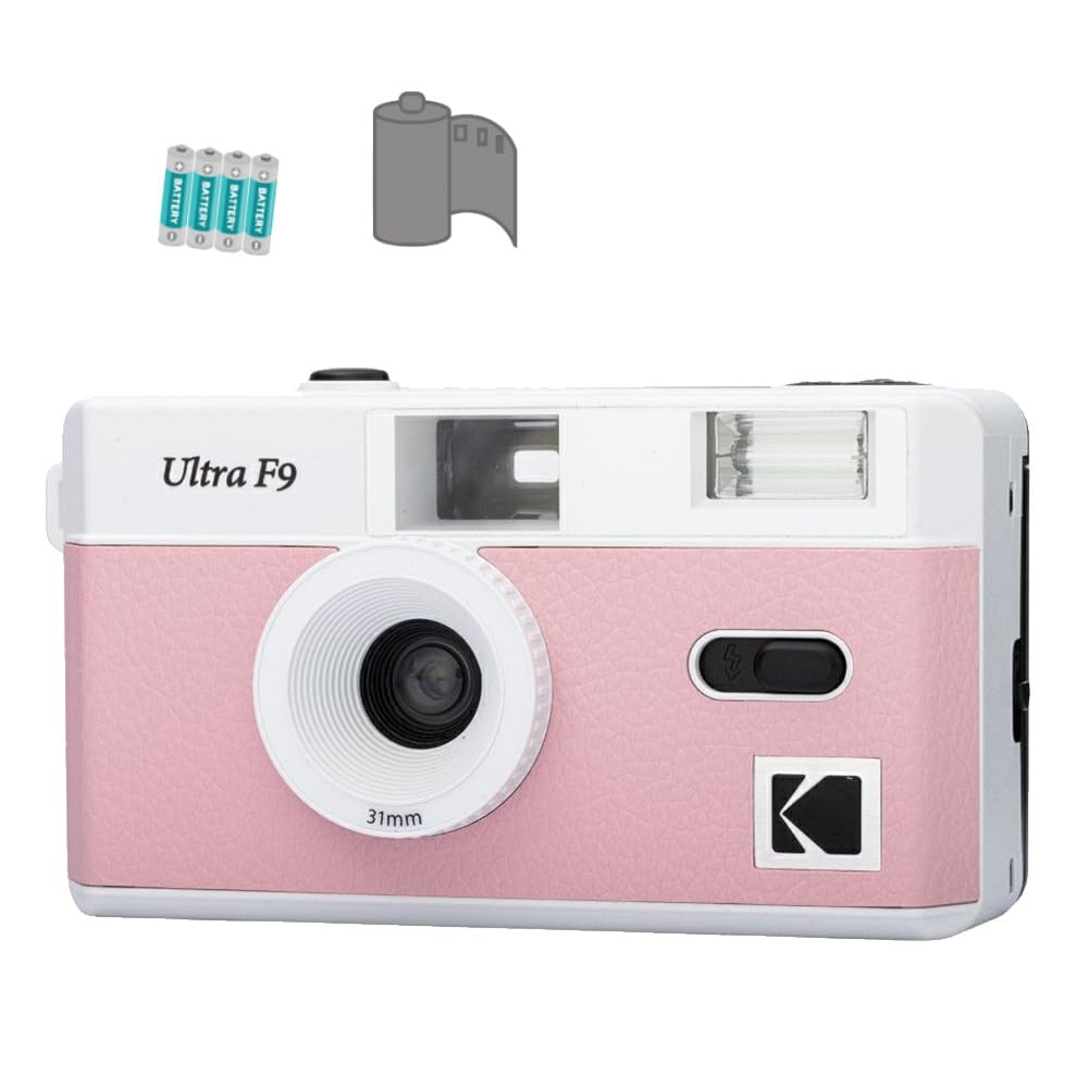 

Kodak Film Camera ULTRAF9 Baby Pink Film AAA Batteries Set of & 36-shot & (Total 3)