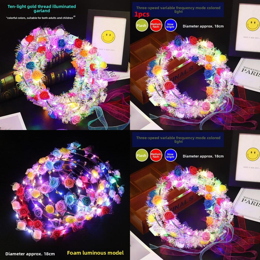 Lighted Floral Headpiece For Kids And Adults Perfect For Photography And Gifts