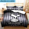 3pcs Tottenham Hotspur F.C Design Printed Bedding Set Duvet Cover Closure Includes 1 Duvet Cover & 2 Pillowcases Bedding Sets Home Decor Gifts