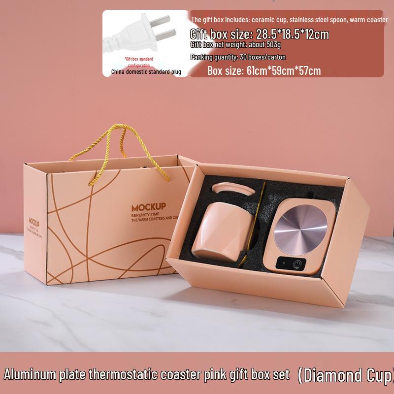 Smart 55° Heating Coaster: Constant Temperature Cup Warmer for Hot Drinks