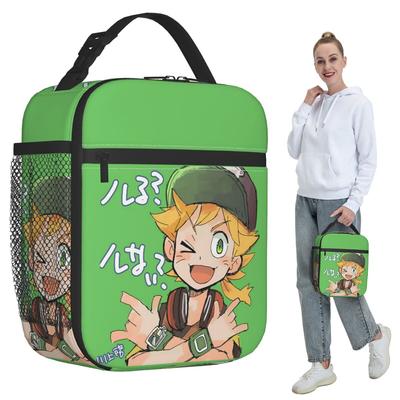 Anime Digimon Matt Insulated Lunch Bag for Kids School Cooler Thermal Food Box Tote Portable Lunch Boxes Container