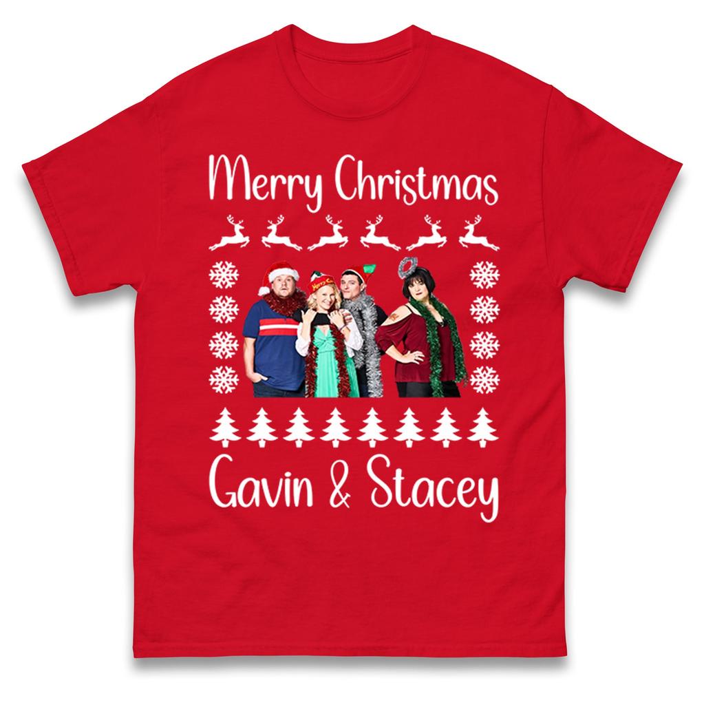 Gavin And Stacey Christmas Mens T Shirt Womens Tops Tees