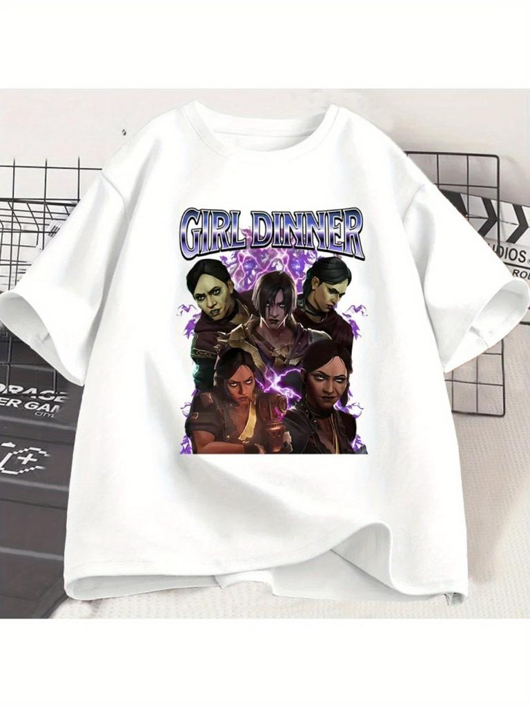 Sevika Arcane Banquet Unisex TShirt Casual Street Style Short Sleeve Suitable for All Seasons Couple Streetwear Crew Neck top