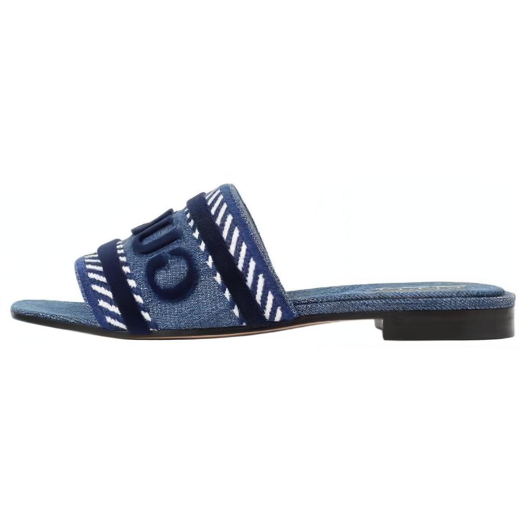 Gucci Wmns Gucci Script Slide Sandal 'Light Blue Denim' Women's 771589 FACK3 4609