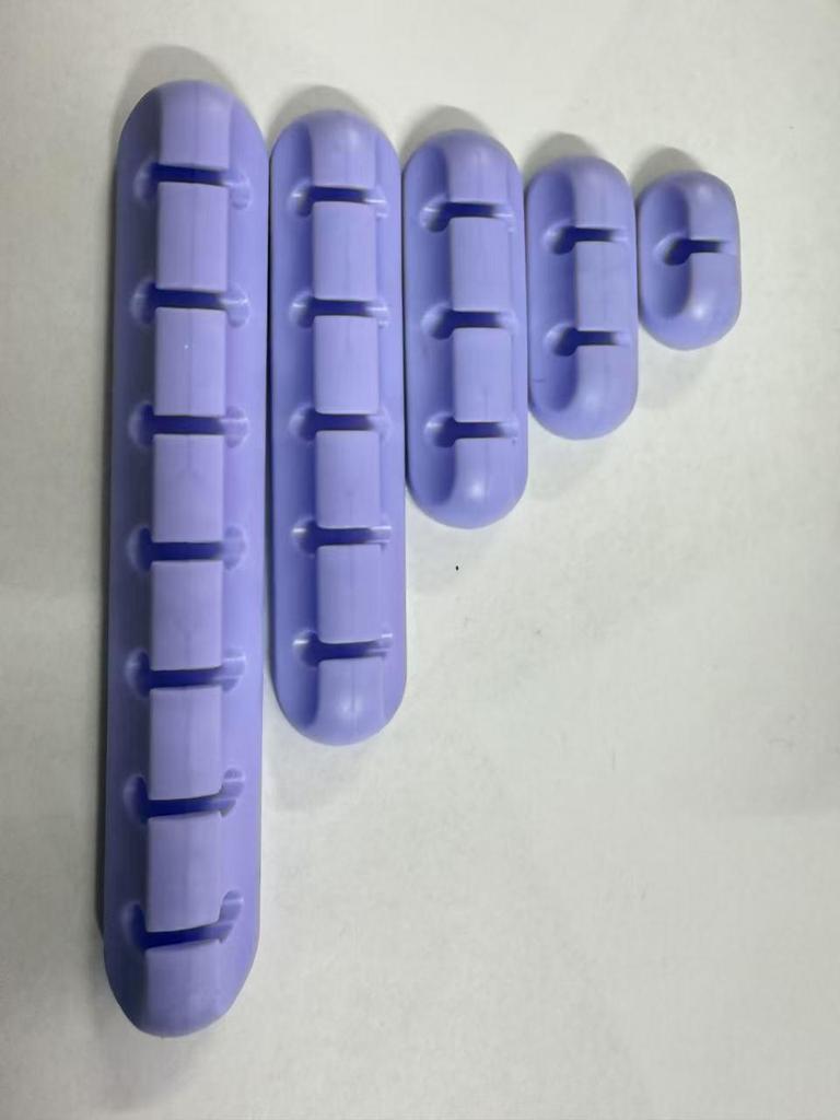 Cross-border Silicone Cable Protector & Organizer Clip for Desk or Car Use - Self-adhesive Winder