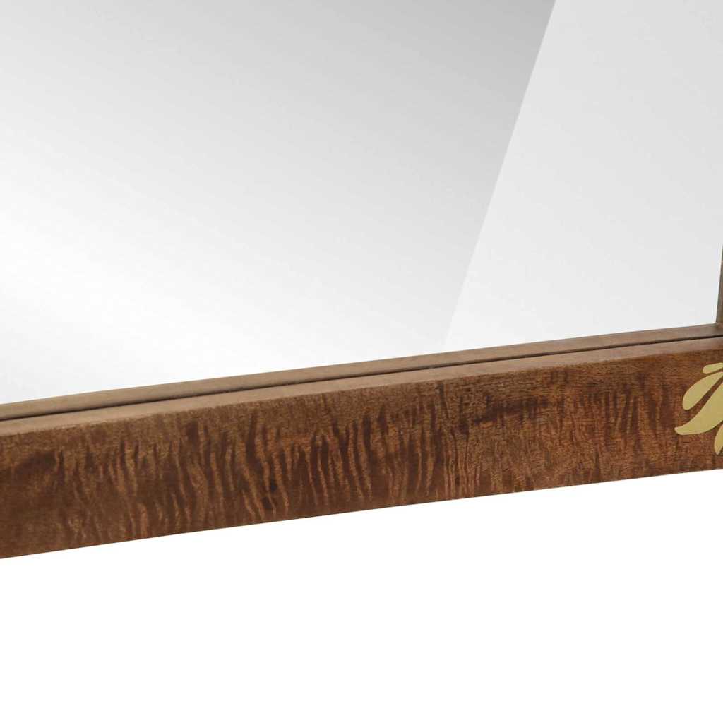 Bathroom Mirror with Honey Brown Mirror Frame 70 x 50 x 2.5 cm