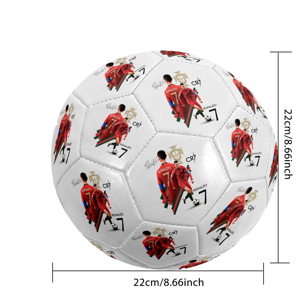 Cristiano Ronaldo1 Size 5 Soccer Football Machine-Stitched Indoor/Outdoor Training and Matches Sports Enthusiast Gifts