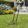 Manual Lawn Aerator SelfCleaning Prong Height Adjustable Corer Tool for