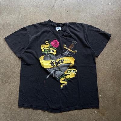 90s Vintage Cher Heart Of Stone T Shirt Size XL