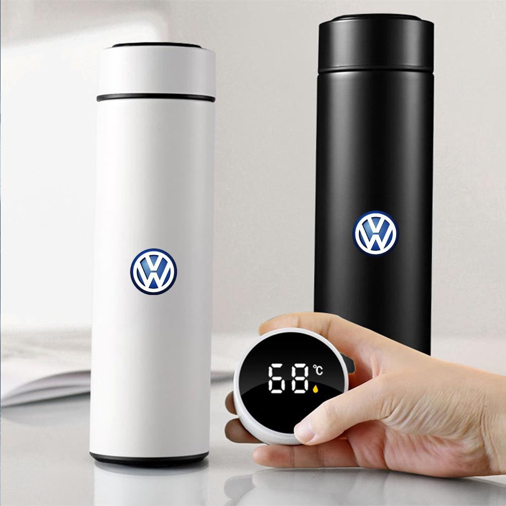 Intelligent Stainless Steel Temperature Thermos Cup For Volkswagen VW Rline Golf 5 7 Passat b6 Jetta Scirocco T-cross Polo GTI