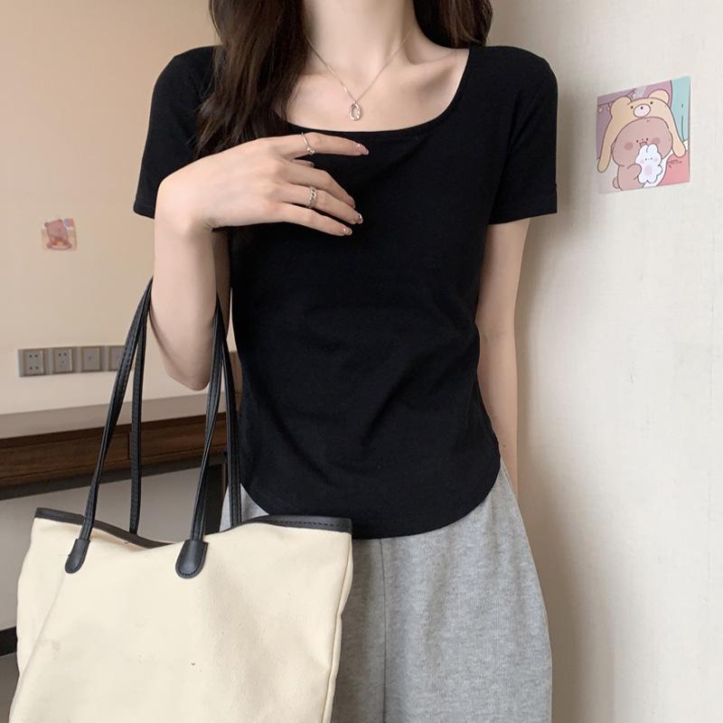 

Women s Slim Fit Long Sleeve T-Shirt - Straight Shoulder, Lightweight Inner Wear for Spring, Autumn, Winter XL