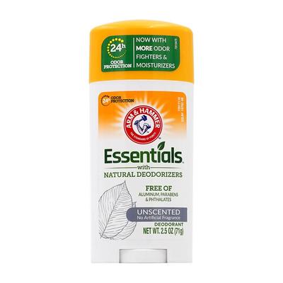 Essentials s přírodními deodoranty Deodorant bez vůně, 2,5 oz