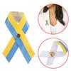 Ukraine Awareness Ribbon Pins Ukraine Flag Pin Ukrainian Pin Satin Blue and Yellow Ribbon Shaped Pin Ukraine Gifts
