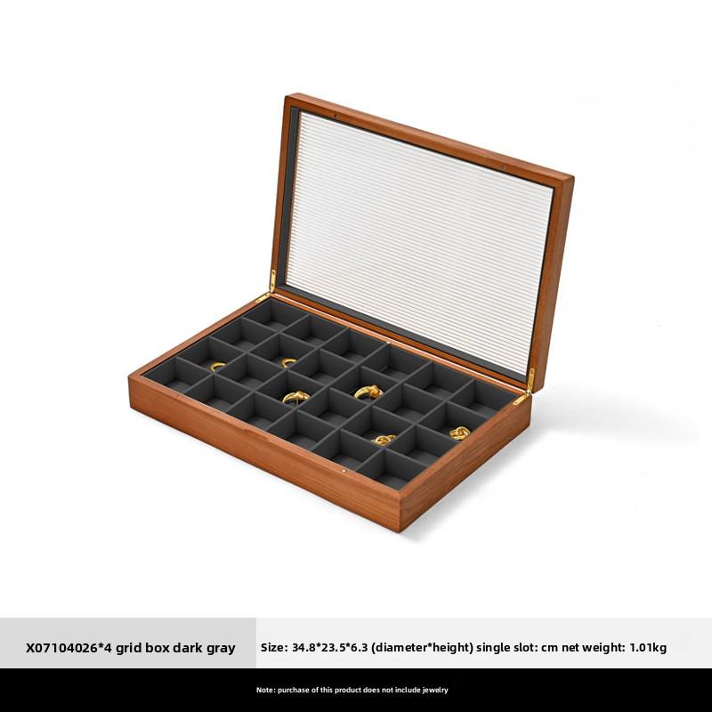 Premium Solid Wood Jewelry Box, Ring Necklace Earring Bangle Storage Case, Luxury Jewelry Display Organizer