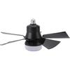 Dpofirs Light Ceiling Fan with Light and Remote, 3000‑6500K Dimmable LED Ceiling Fan with Timer, E26 Light Bulb Screw in Ceiling Fan for Bedroom,