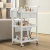 Mehrschichtiger Beauty-Salon- und Pflegewagen mit Schublade