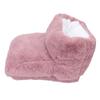 Electric Heated Foot Warmer Pink 5V USB Rechargeable Thickened Foot Warmer Boots for Home Office Dormitory
