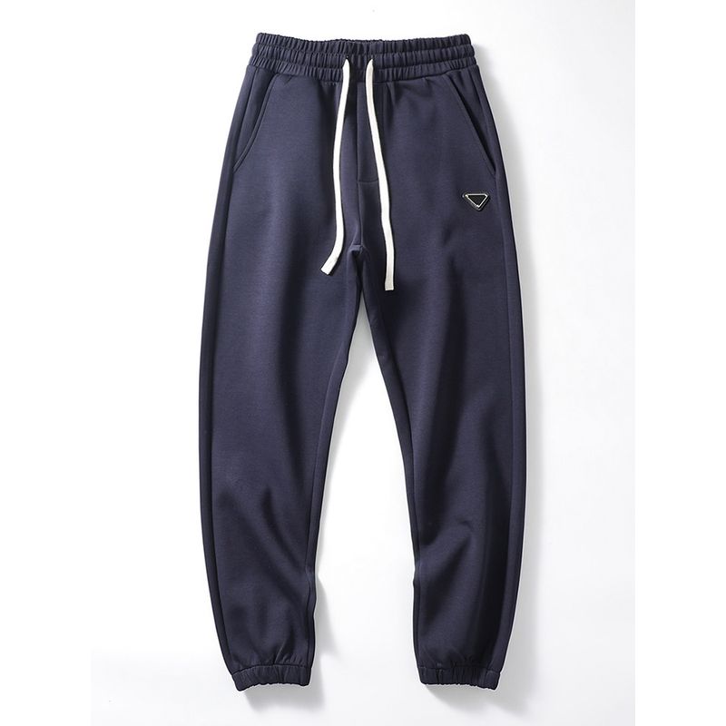 American Knitting Sports Pants Men's Fall Air Layer Space Cotton Pants Ankle-Tied Sweatpants Export Men's Casual Pants