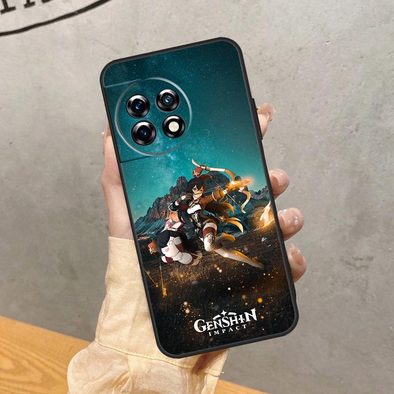 Anime Game Genshin Impact Case For OnePlus 8 9 10 Pro 15 13 12 11 13T 13R 12R 10T 8T Nord CE 5 2 3 4 Lite N20 N30 Cover