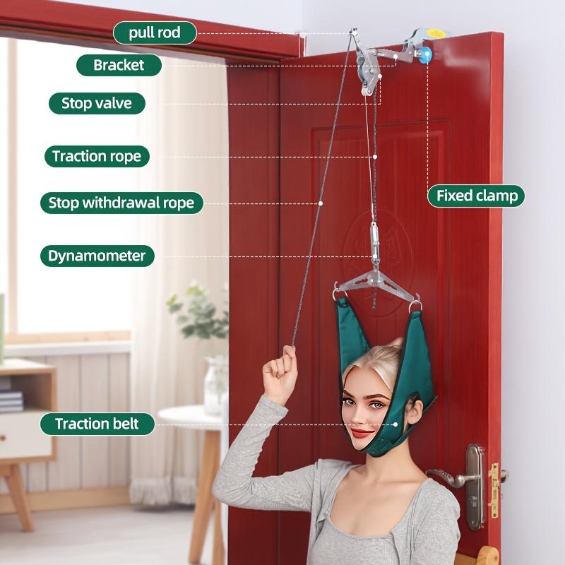 

Регулируемое устройство для шейной тракции с ручкой - Расслабитель для шеи и плеч, Хиропрактическая подушка для позвоночника, Fit, Железо и PA материал зелёный