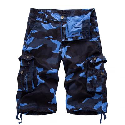 Men's Plus Size Camouflage Workwear Shorts - 5-Point Beach Pants