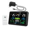 Indoor Outdoor Thermometers With WiFi Color Screen Hygrometer Monitor Alarm Clock And Weather Prediction System
