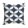 Geometric Pillow Cover, Washed Linen Look Throw Pillow Case with Hidden Zipper, Minimalist Cushion Cover for Sofa, Bed, Office, Cozy Home Decor