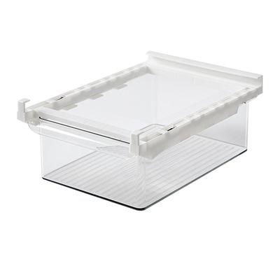 Organizador de Gaveta de Geladeira PET Transparente Recipiente Organizador para Geladeira Prateleira Extraível Suporte Caixa de Armazenamento para