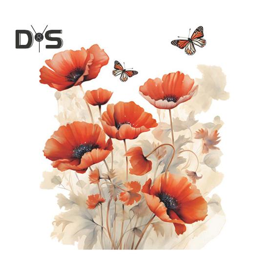 

Красный цветок бабочки стикер на унитаз Съемный самоклеящийся водонепроницаемый ПВХ Гостиная Ванная комната Настенное искусство Цветочная крышка унитаза Украшение Наклейка Little Flower