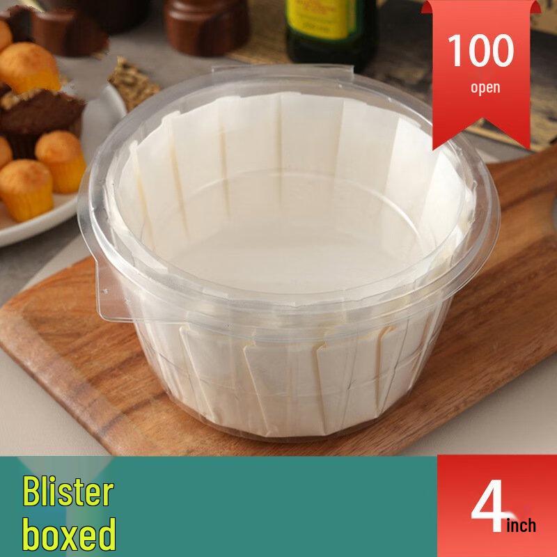 

ZISIZ 4-inch Basque Cheesecake Baking Paper Liners