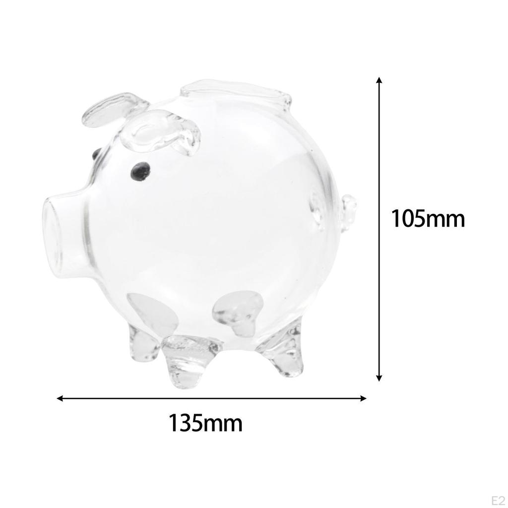 Sparschwein aus Glas, lehrreich, bezaubernd, große Geldverzierung für Teenager