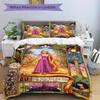3pcs Cartoon Tangled Rapunzel Printed Bedding Set, Soft and Comfortable Quilt Cover for Bedroom B012