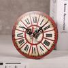 1Pc Artistic Creative European Style Round Antique MDF Home Office Wall Clock Decoration New
