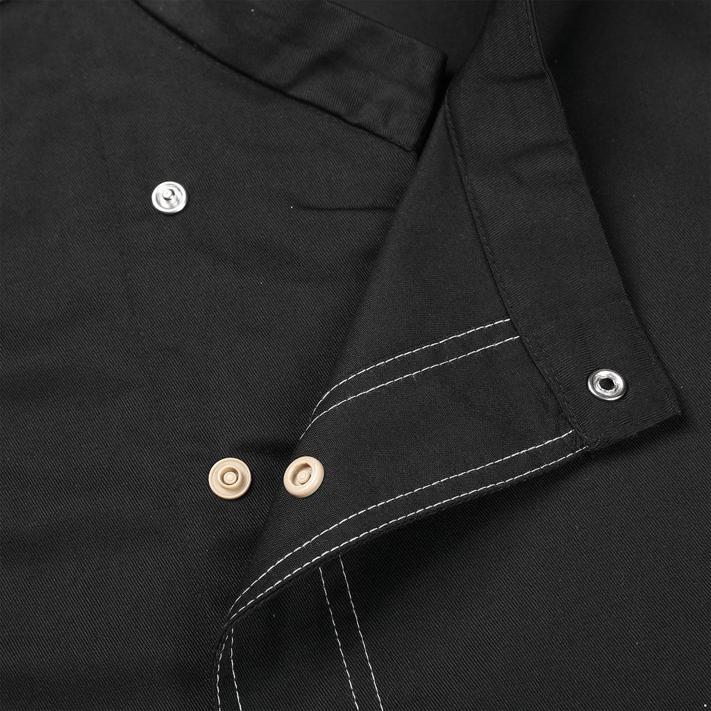 Chef Jacket for Unisex Hotel Kitchen Canteen Chef Coat Food Service Working Uniform for Men Women