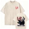 Washed Vintage Rock Band Korn Freak on A Leash Double Sided Print T Shirt Men Gothic Casual Oversized Tees Unisex Summer Tshirt