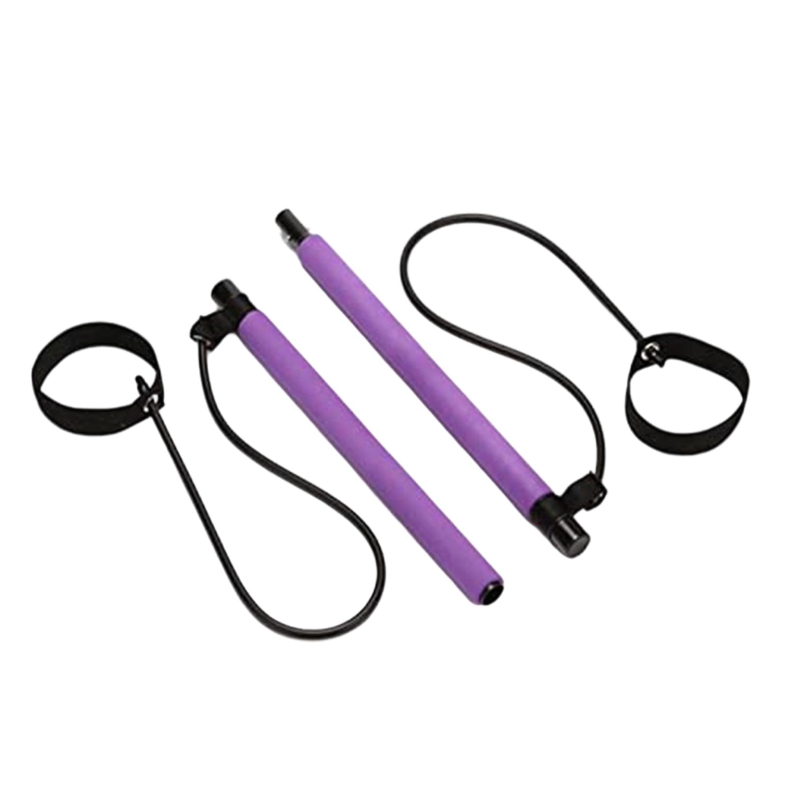 

Yoga Rod Fitness Puller Pulling Rope Multi Functional Dance Fitness Equipment One Size фиолетовый