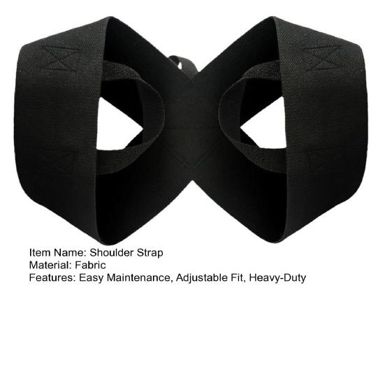 Open Shoulder Assist Strap Adjustable Heavy-Duty Chest Strap Back Straightening Strap for Bench
