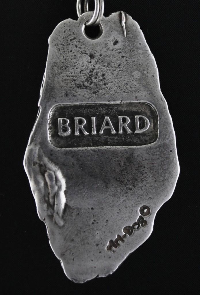 Briard, Berger De Brie I - Necklace with Dog, Silver-plated Pendant for Dog Fan, Unique Jewelry by Art-Dog Brand