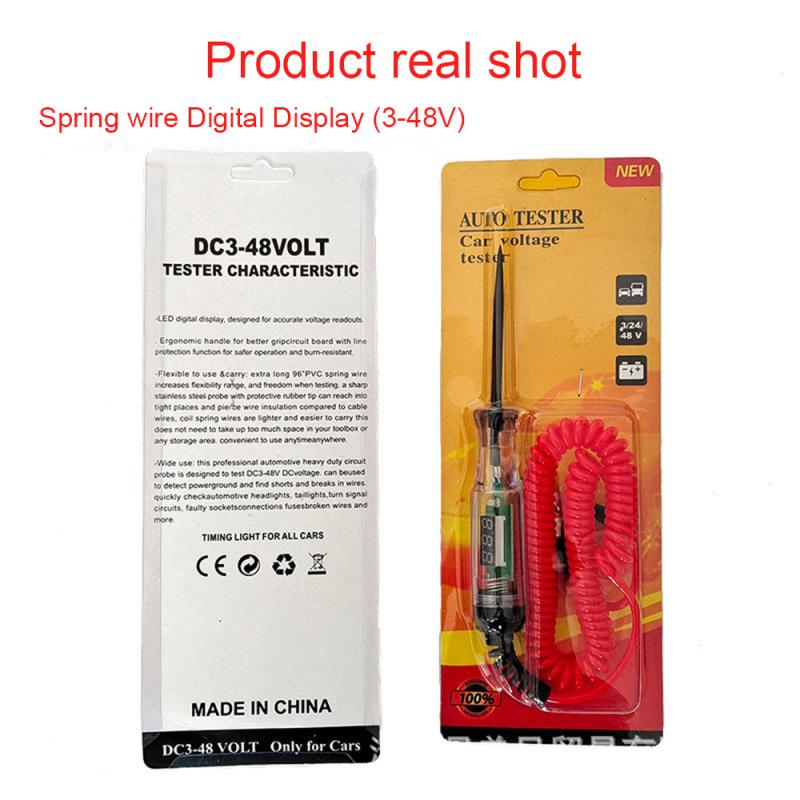 

Digital Display Measuring Pen Strong And Durable Safety And Worry Safe Practical Car Fault Repair Tool Circuit Detection Pen
