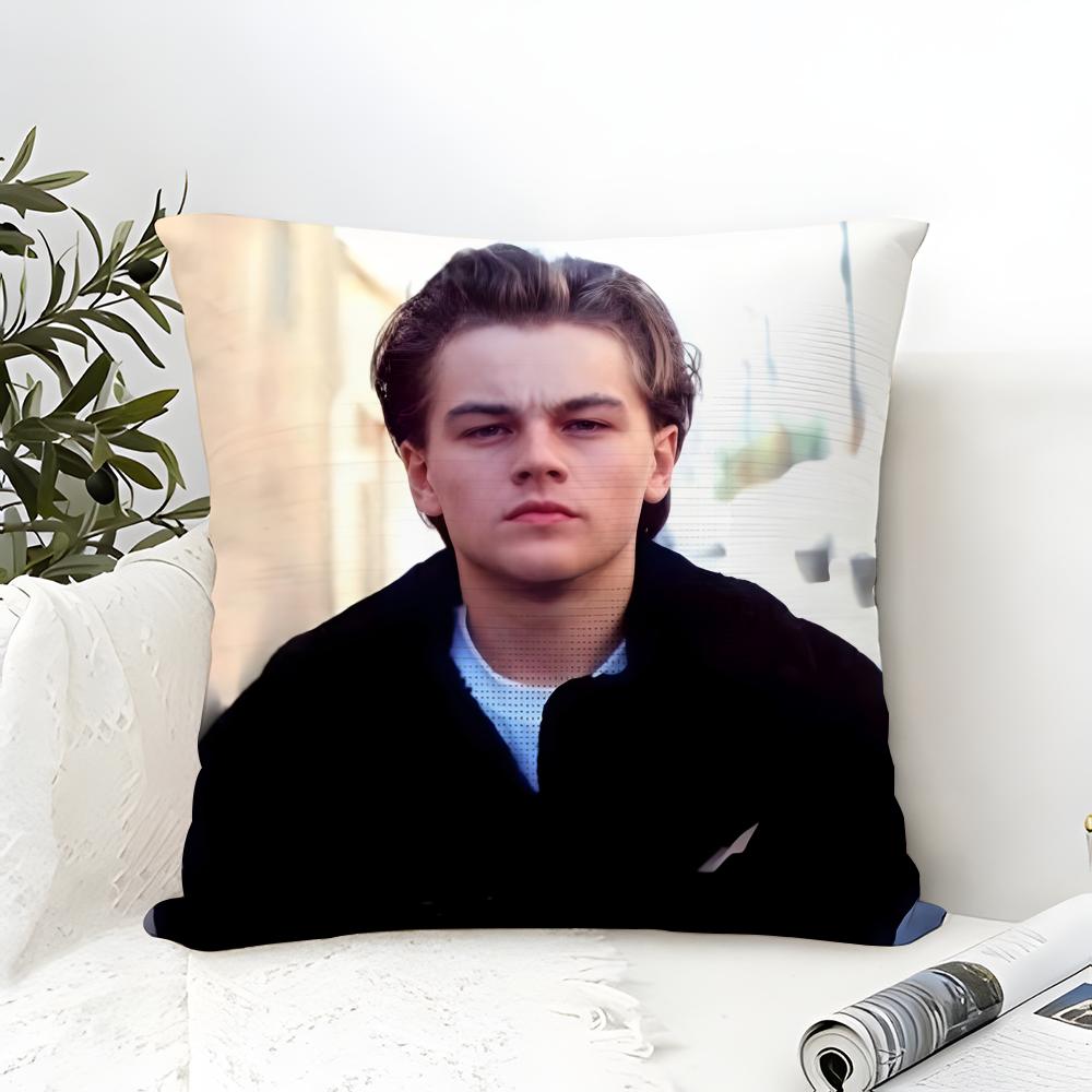 L-Leo DiCaprio Vibe Look Kissenbezug Leinenkissenbezug Sofa Heimdeko Kissenbezug Kissenhülle