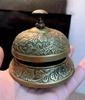 Desk Bell Antique Vintage Brass Hotel Service Ornate Reception Counter New