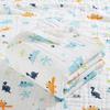 LISM Baby Swaddle & Bath Wrap Blanket, Jurassic Age (6-Layer)