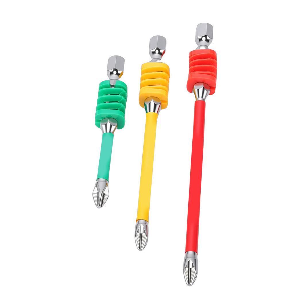 3 Pcs PH2 Screwdriver Bit Spring Loaded 1Celsius4 Inch Hex Shank Anti Slip Magnetic PH Screwdriver Bit for Electric Manual Screwdrivers