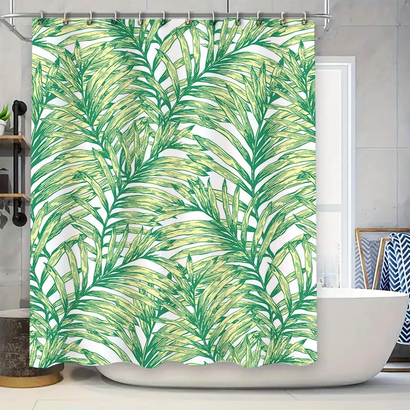 

Foggy Forest Shower Curtain Waterproof Bath Decor White Snowy Landscape Design Pattern Home Decoration Blue Grey (L) Size: 180X2 W60H190(CM)-1 Pcs