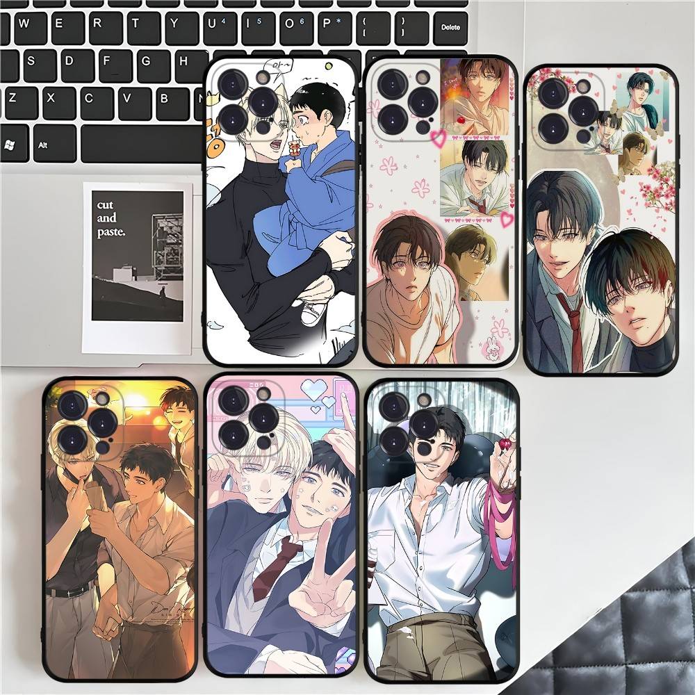Backlight Bl Anime Phone Case For Iphone 16 15 17 13 14 12 11 Pro Max Plus Black Shell Cover Case
