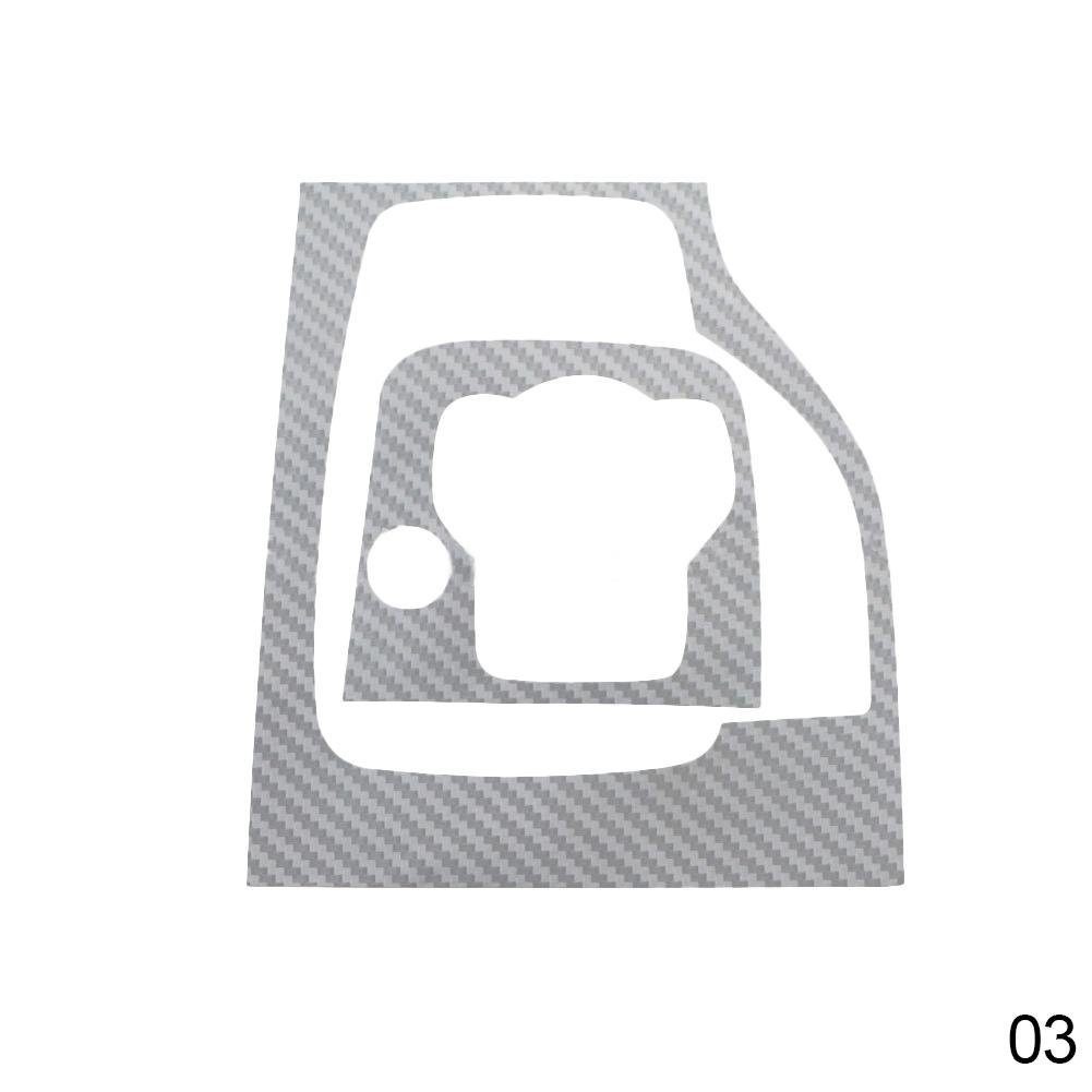 Gear Head Shift Knob Panel Cover Sticker Car Interior Carbon Fiber Trim Stickers Fit For Mazda 3 Axela 2014 2015 - 2019 AT