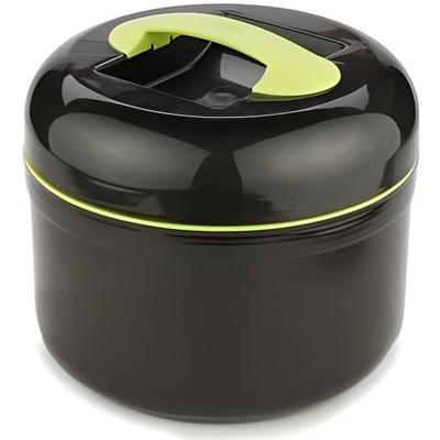Insulated Lunch Box - Valira - Large Lunch Box - 1.5L - Black and Green - Removable Compartment