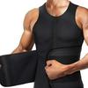Men's Neoprene Sauna Zipper Waist Trainer Vest and Body Shaper Trimmer