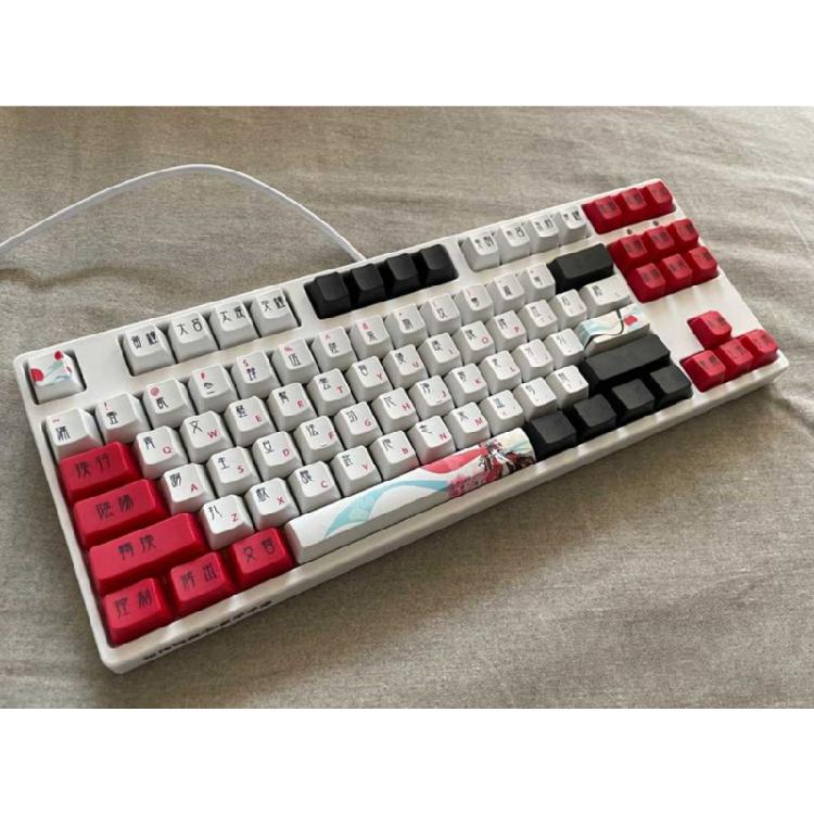104Keys OEM Profile Custom Keycap PBT Dye Sublimation for Mechanical Keyboard