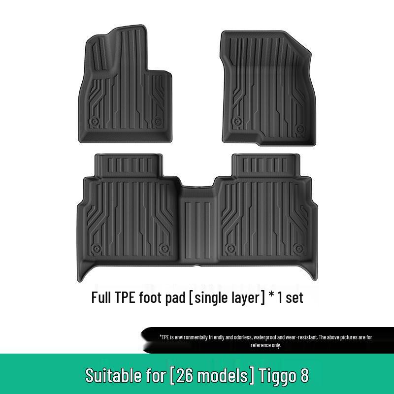2026 Chery Tiggo 8 TPE Floor and Trunk Mats, Dirt-Resistant